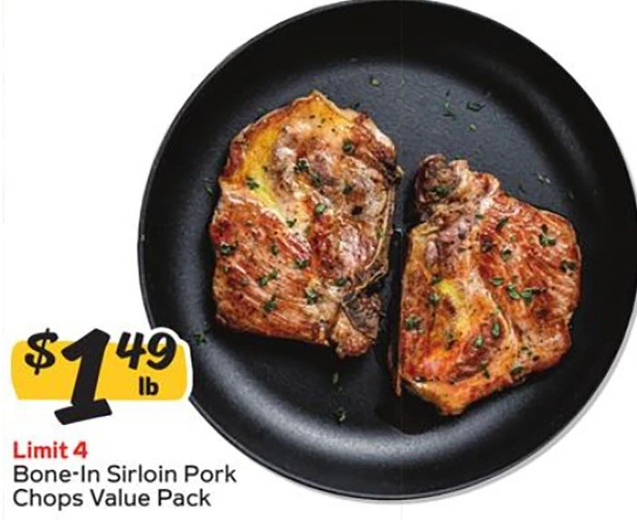 Bone-In Sirloin Pork Chops Value Pack