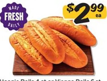 Hoagie Rolls or Vienna Rolls