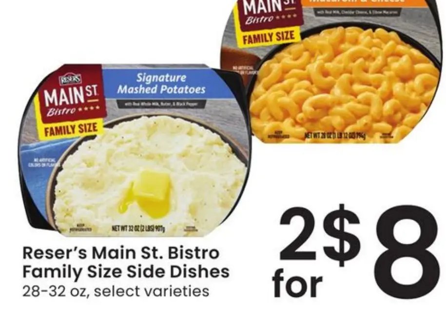 Reser's Main St. Bistro Family Size Side Dishes