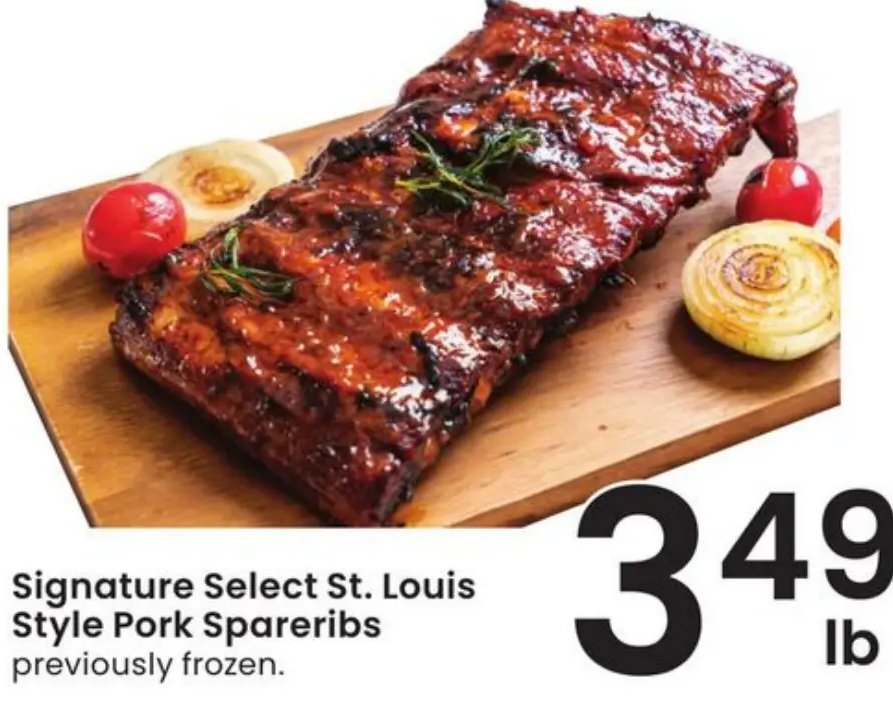 Signature Select St. Louis Style Pork Spareribs