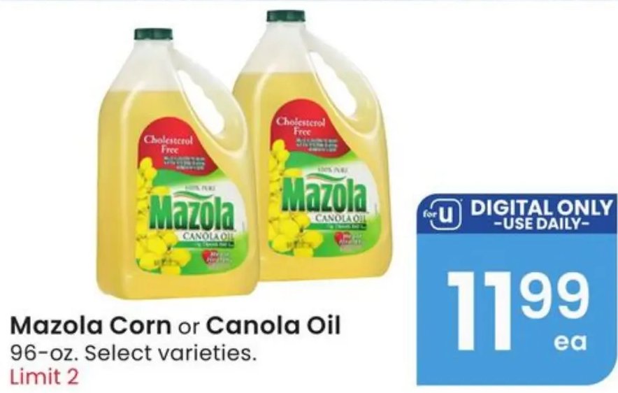 Mazola Corn or Canola Oil