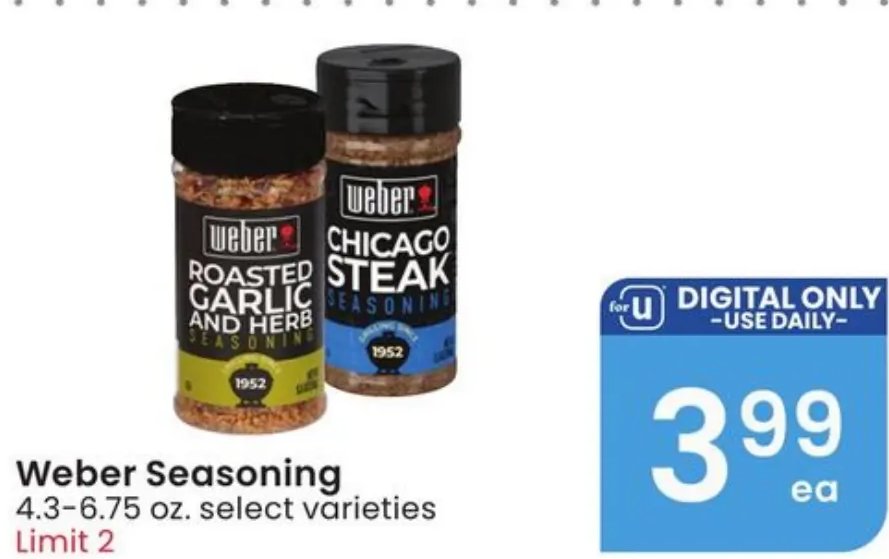Weber Seasoning