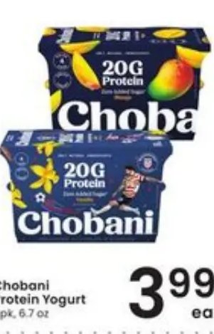 Chobani Protein Yogurt