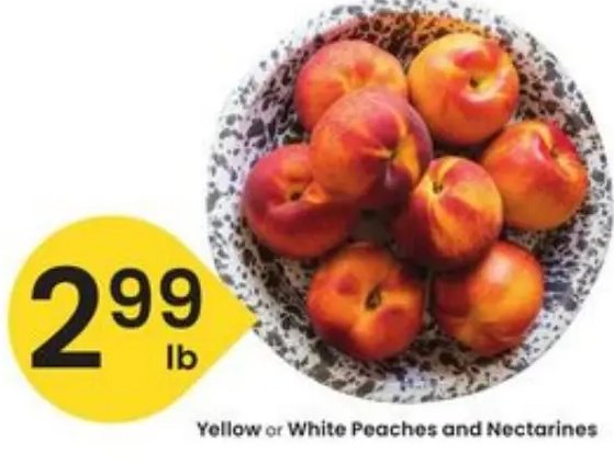 Yellow or White Peaches and Nectarines