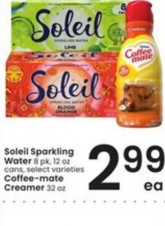 Soleil Sparkling Water