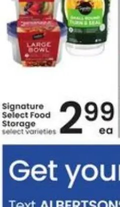 Signature Select Food Storage