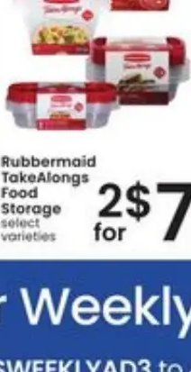 Rubbermaid TakeAlongs Food Storage