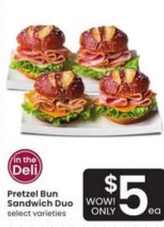 Pretzel Bun Sandwich Duo