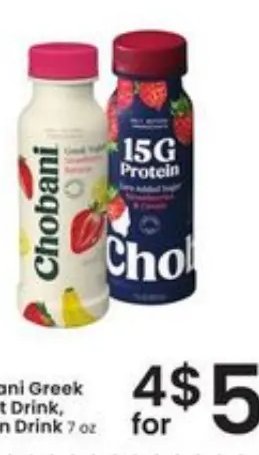 Chobani Greek Yogurt, Protein Drink