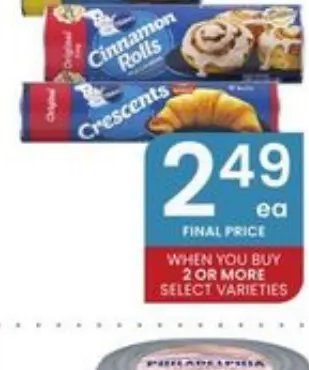 Pillsbury Grands! Biscuits or Cinnamon Rolls