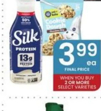 Silk Protein Milk or Cookie Dough