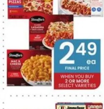 Stouffer's Lasagna or Mac & Cheese