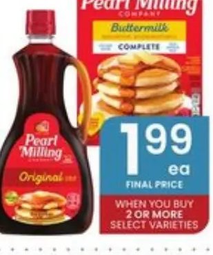 Pearl Milling Company Syrup or Pancake Mix