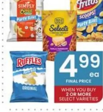 Simply Chips or Fritos or Ruffles
