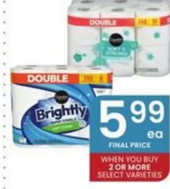 Brightly Paper Towels or Bath Tissue