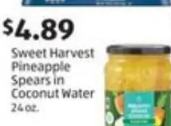Sweet Harvest Pineapple Spears in Coconut Water