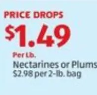 Nectarines or Plums