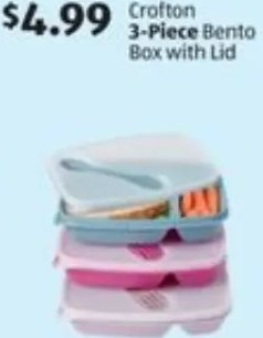Crofton 3-Piece Bento Box with Lid