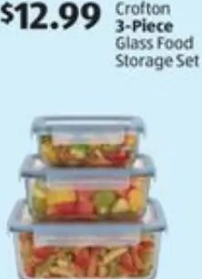 Crofton 3-Piece Glass Food Storage Set