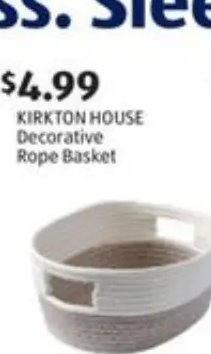 KIRKTON HOUSE Decorative Rope Basket
