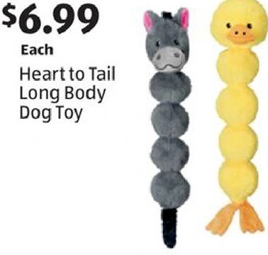 Heart to Tail Long Body Dog Toy