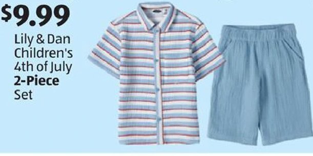 Lily & Dan Children's 4th of July 2-Piece Set