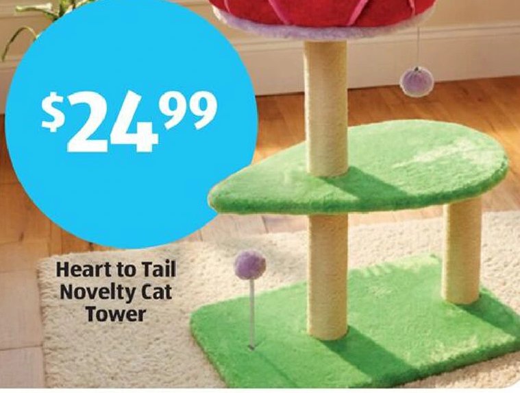 Heart to Tail Novelty Cat Tower