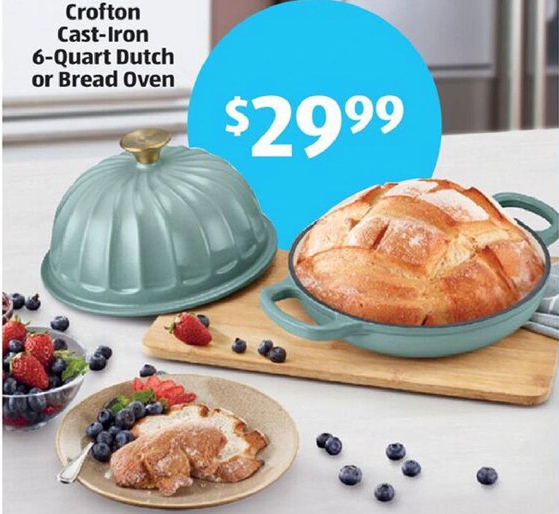 Crofton Cast-Iron 6-Quart Dutch or Bread Oven