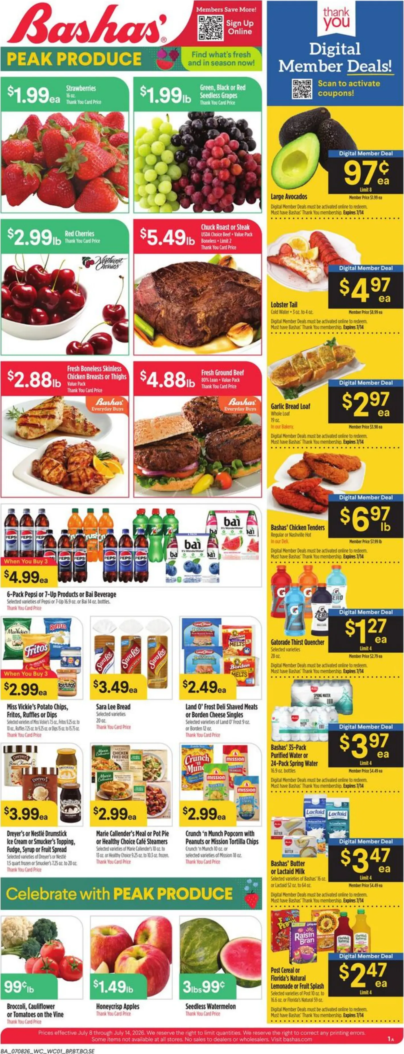 Bashas' Weekly Ad Page 1