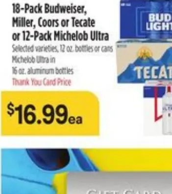 12-Pack Mike's Hard Lemonade, Cayman Jack Margarita, Firestone Walker 805 or Stone