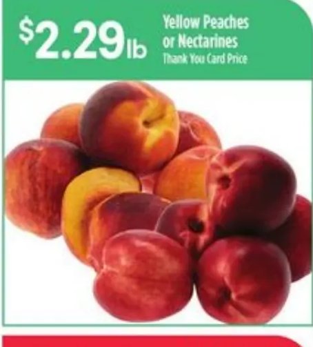 Yellow Peaches or Nectarines