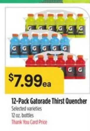 12-Pack Gatorade Thirst Quencher