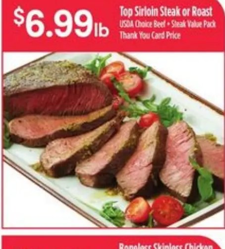 Top Sirloin Steak or Roast