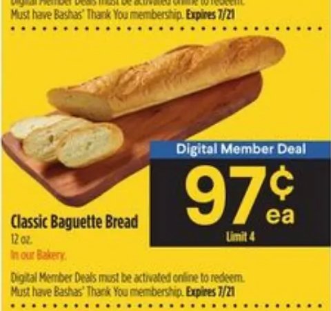 Classic Baguette Bread
