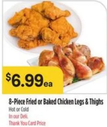 8-Piece Fried or Baked Chicken Legs & Thighs