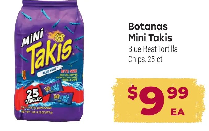 Botanas Mini Takis