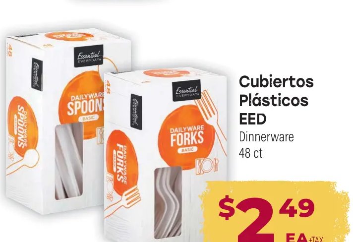 Cubiertos Plásticos EED