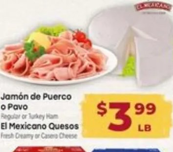 Jamón de Puerco o Pavo