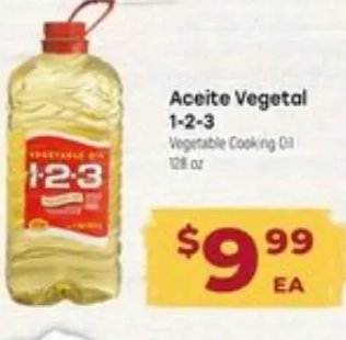 Aceite Vegetal 1-2-3