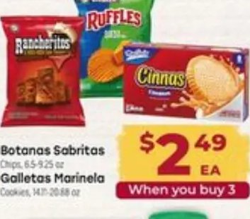Botanas Sabritas Galletas Marinela