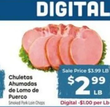 Chuletas Ahumadas de Lomo de Puerco