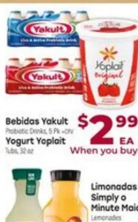 Bebidas Yakult / Yogurt Yoplait
