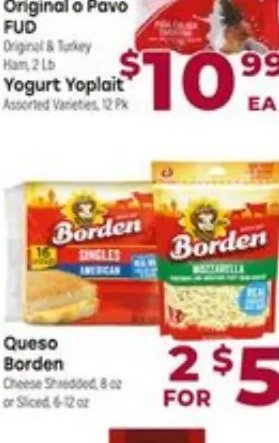 Jamón Original o Pavo FUD / Yogurt Yoplait