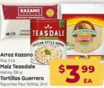 Arroz Kazano Maiz Teasdale Tortillas Guerrero
