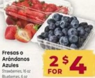 Fresas o Arándanos Azules
