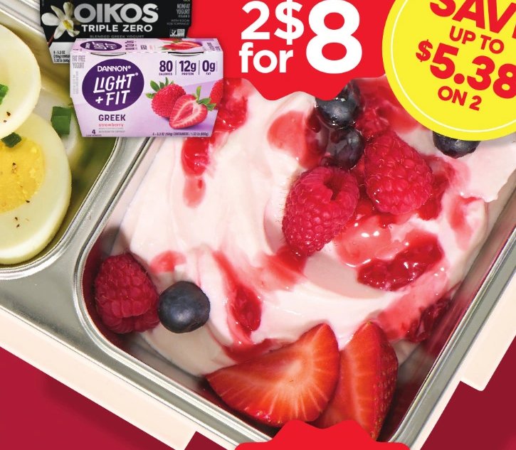 Dannon Activia Proactive, Light + Fit, Oikos, Triple Zero, Two Good or Danimal 4 pk