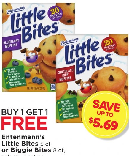 Entenmann's Little Bites or Biggie Bites