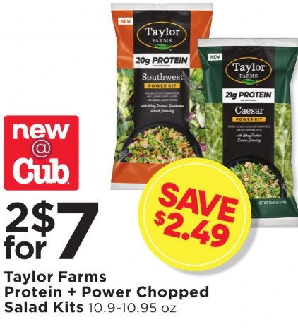 Taylor Farms Protein + Power Chopped Salad Kits