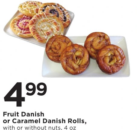 Fruit Danish or Caramel Danish Rolls