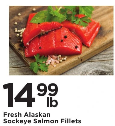 Fresh Alaskan Sockeye Salmon Fillets